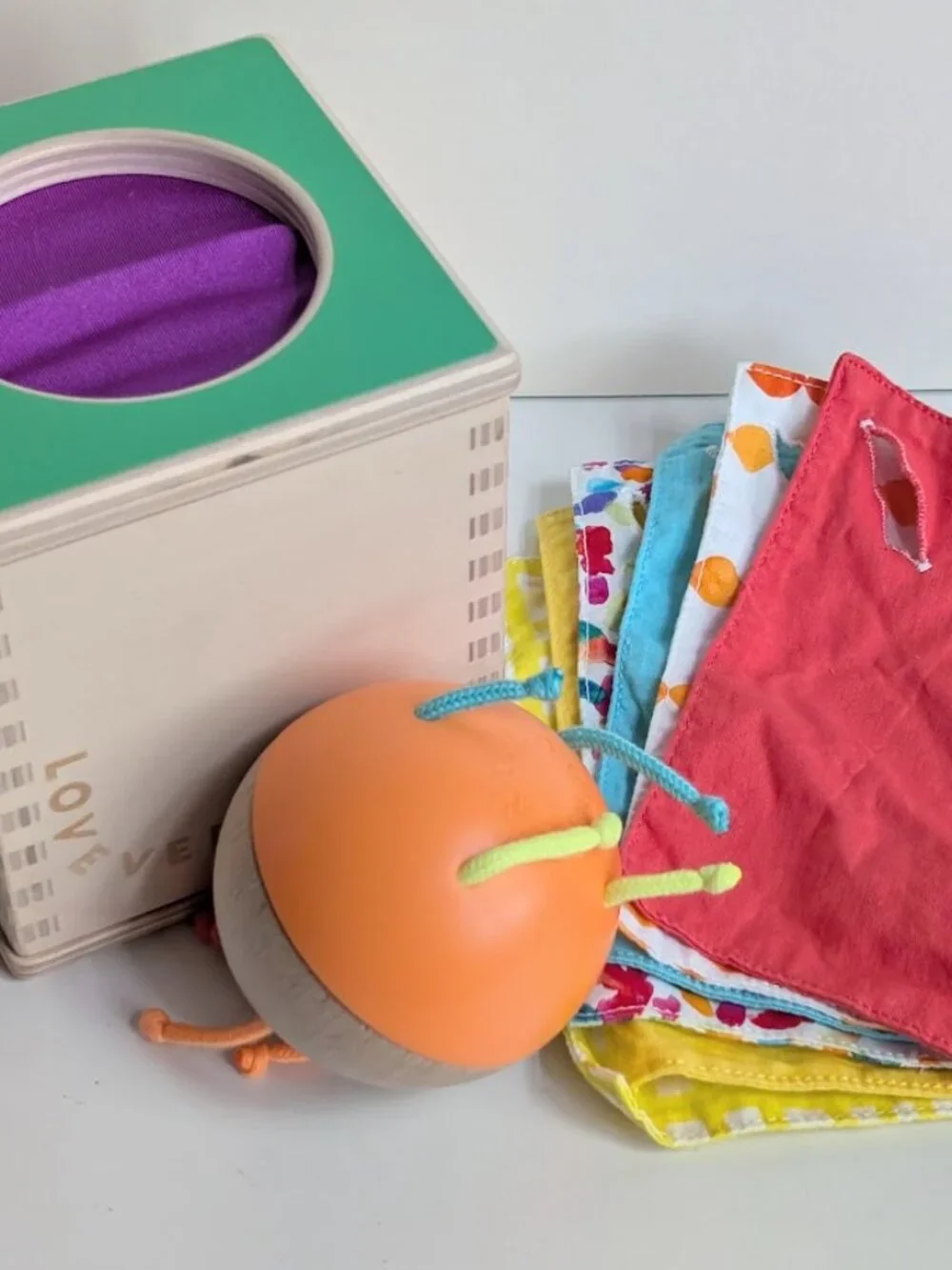 Lovevery Baby Pincer Chime Ball from Explorer Play Kit 9-10M